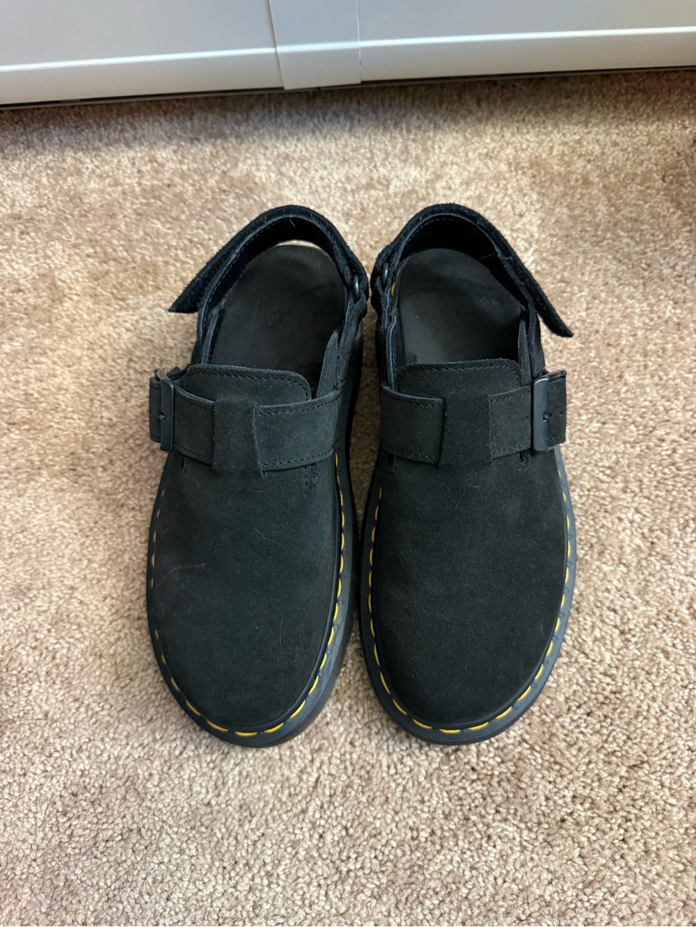 Women’s Dr. Martens Black Suede Clogs